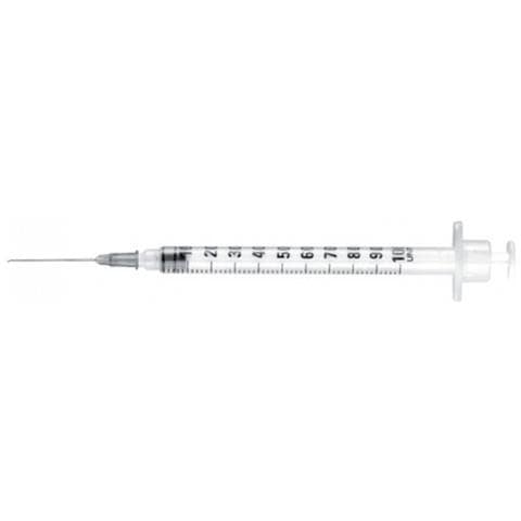 Siringa Da Insulina Con Ago Assemblato 25g - 1 Ml - Foto 3