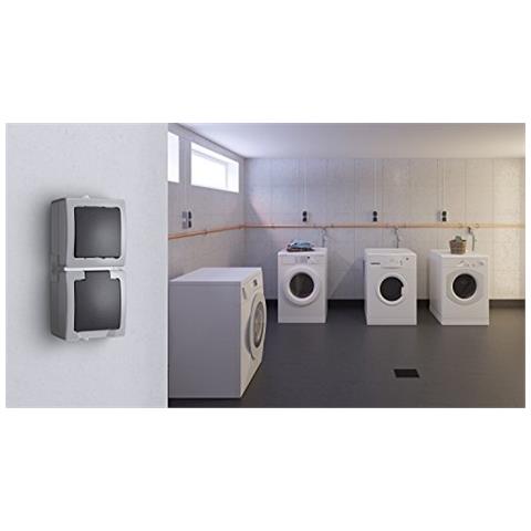 565656001, Interruttore universale (pulsante di spegnimento e commutatore) da parete, Grigio AP FR NAUTIC - Foto 2