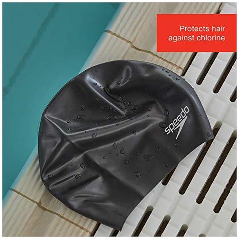 Long Hair Cap Cuffia Da Nuoto Per Donna - Foto 5