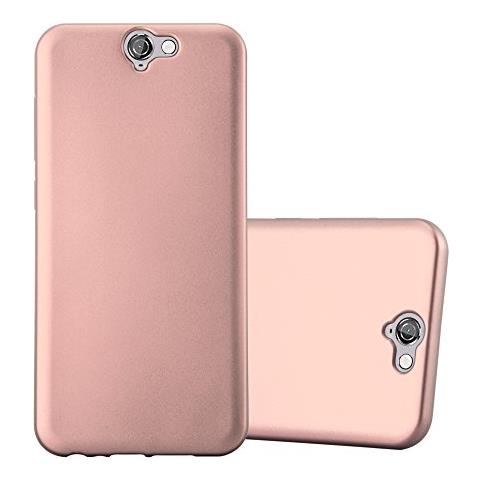 Custodia Compatibile Con Htc One A9 In Oro Rosa Metallico - Coperchio Protettivo In Silicone Tpu Flessibile - Foto 1