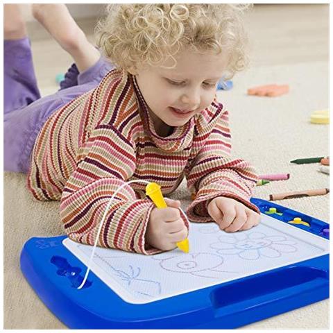 Grande Lavagna Magnetica Disegno - 4 Colori 415 325 Centimetri Doodle Pad Con Francobolli Regalo Per I Pi Piccoli - Foto 4