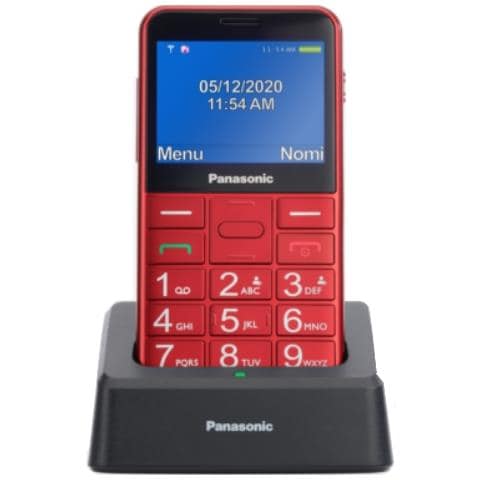 KX-TU155EXRN cellulare 6,1 cm (2.4") 102 g Rosso Telefono con fotocamera - Foto 1