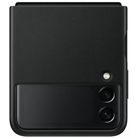 Custodia Leather Cover Ef-vf711lbegww Per Galaxy Z Flip 3 2021 Sm-f711 Nero - Foto 2