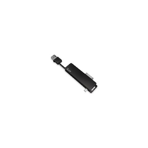 Cavo per trasferimento dati iLuv CuteSync iCB12 - USB - for iPad, iPod, iPhone, Telefono Cellulare - 1 x Tipo A Maschio USB - 1 x Maschio Micro USB, 1 x Maschio Connettore proprietario - Nero - Foto 2