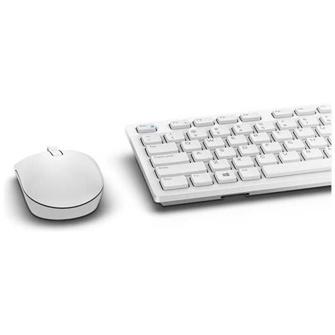 KM636 Tastiera Wireless Bluetooth USB Batteria Plastica Colore Bianco (Layout Tedesco)  - Foto 3
