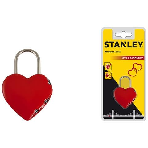 Heart Shaped Padlock, Combination lock, Gate, Self storage, Storage locker, Rosso, Acciaio inossidabile, Nichel, Zinco, Acciaio, Rotondo - Foto 1