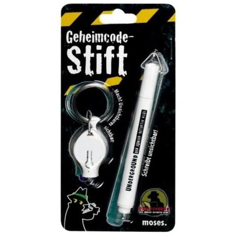 Penna Codice Segreto Detective Con Lampada Uv 9,5 Cm Bianco - Foto 1