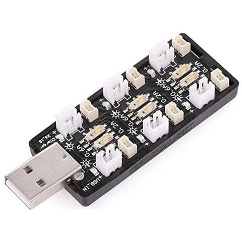 1 Pezzo 1s Lipo Batteria Caricabatterie Usb 3.8v / 4.35v 6 Canali Caricabatterie Lisv 1s Piccolo Tiny Whoop Blade Inductrix Micro Jst 1.25 Jst-ph 2.0 Mcx Mcpx Connettori - Foto 1
