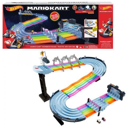 Hot Wheels - Track Road Rainbow Mario Kart - Circuito / Macchinina - Dai 4 Anni - Foto 2