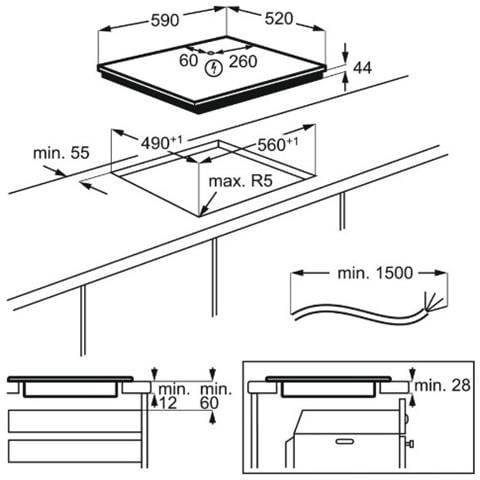 Piano Cottura IR60433B a Induzione 4 Zone Cottura da 59 cm Colore Nero - Foto 9