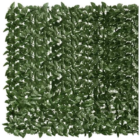 Schermo Privacy Da Balcone Con Foglie Verde Scuro 300x150 Cm - Foto 3