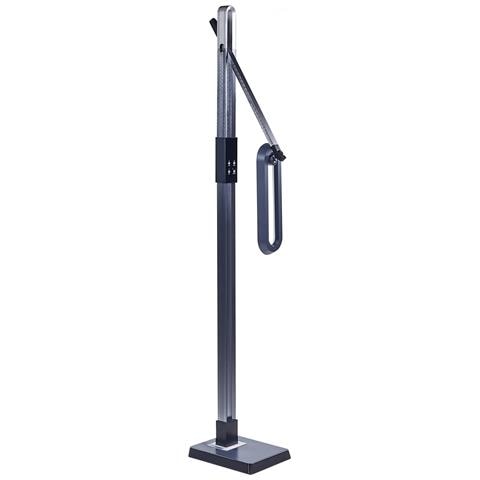 Lampada Da Terra A Led Aquarius Con Dimmer Metallo Grigio Scuro - Foto 2