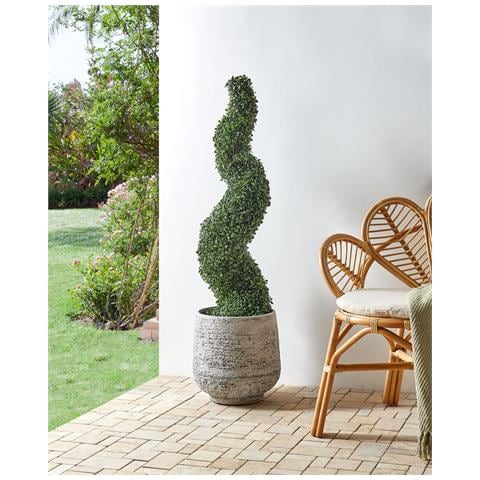 Pianta Artificiale In Vaso 120 Cm Boxwood Spiral Tree - Foto 1