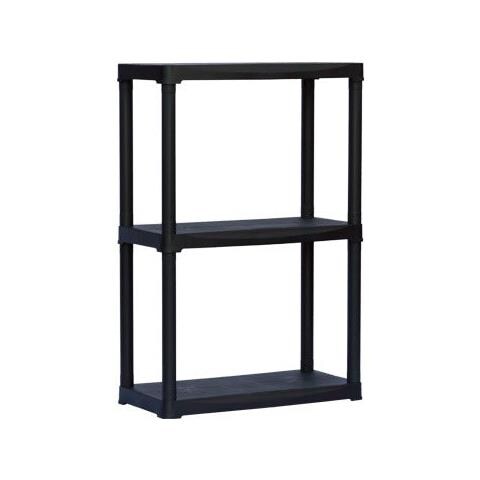 Scaffale In Kit In Polipropilene Alta Resistenza Da Esterno Interno Montaggio Ad Incastro Da 3 A 5 Ripiani - 4 Ripiani - Foto 2