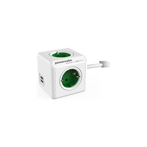 8718444087014 prolunghe e multiple 4 presa (e) AC Esterno Verde, Bianco - Foto 1