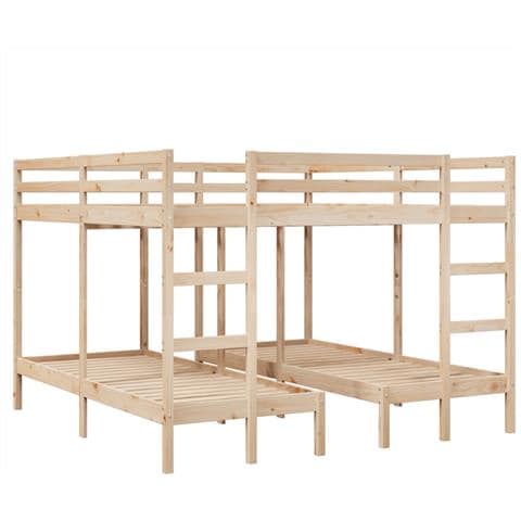 Giroletto Castello Triplo 140x200/70x140cm Legno Massello Pino - Foto 1