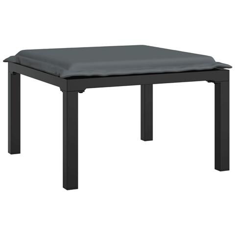 Set Salotto da Giardino 4 pz Nero e Grigio in Polyrattan - Foto 2