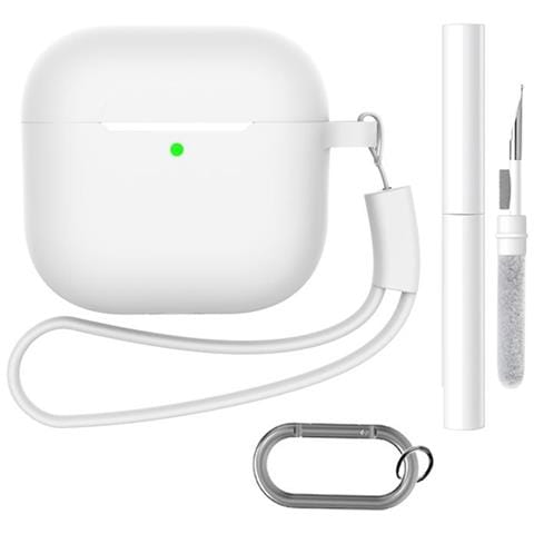 Custodia Per Airpods Con Portachiavi E Accessori White  Airpods 1/2 - Foto 3