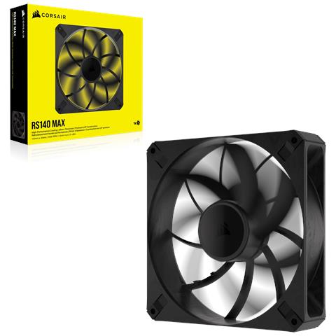 RS140 MAX Case per computer Ventilatore 14 cm Nero 1 pz - Foto 2
