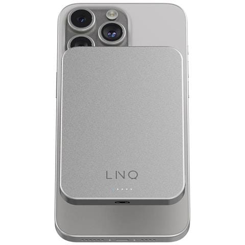 Powerbank 5 000mah Wireless Magnetic Mounting Compatibile Con Magsafe Ultra-slim, Grigio - Foto 2