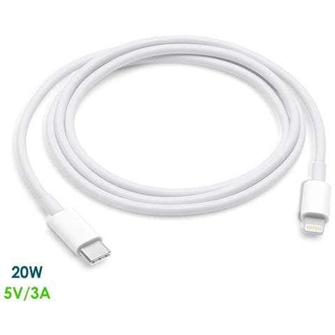 Cavo Dati E Ricarica Tipo C A Lightning 8 Pin (maschio). Ricarica Rapida, 3a, 20w, 1 Metro. - Foto 1