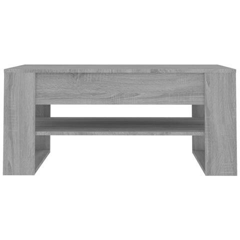 Lusso Casadino -  Tavolino Da Salotto Grigio Sonoma 102x55x45cm Legno Multistrato - Foto 2