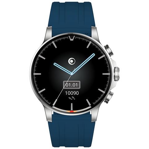 Orologio Connesso Multifunzionale Ip68 Modello Rotondo, Argento - Foto 1