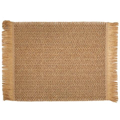 Set Di 6 Tovagliette, 30x45 Cm, Eleganti Tovagliette In Vinile Intrecciato Brown - Foto 1