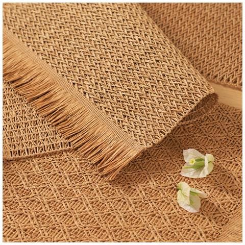 Set Di 6 Tovagliette, 30x45 Cm, Eleganti Tovagliette In Vinile Intrecciato Brown - Foto 5