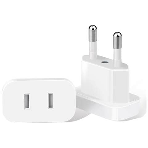 Adattatore Da Viaggio Bianco Standard Europeo 4.0mm - Foto 1