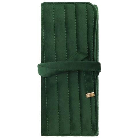 Portagioie Portatile In Velluto - Custodia Da Viaggio Per Donna Green - Foto 2