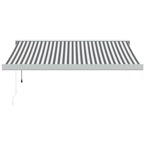 Tenda Retrattile Antracite e Bianca 3,5x2,5m Tessuto/Alluminio - Foto 2