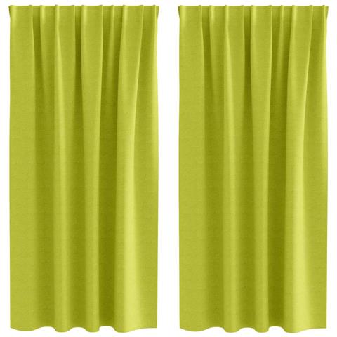 Tende con tende 2 pcs Mela verde Poliestere - Foto 1