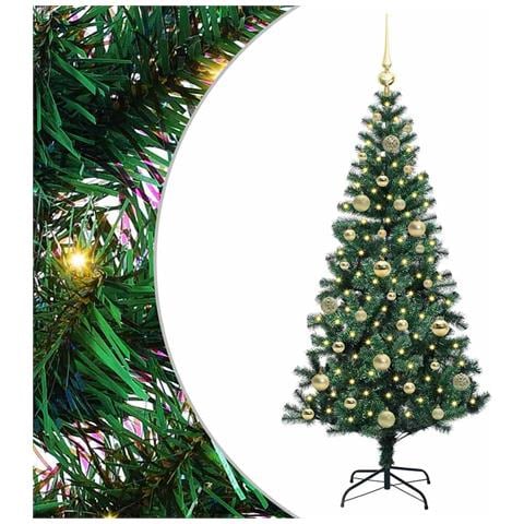 Albero di Natale artificiale con luci integrate Verde 150 cm - Foto 1