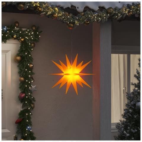 Luci di Natale con LED 3 pz Pieghevoli Gialle 43 cm - Foto 2