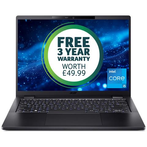 TravelMate P6 TMP614-53-TCO Intel® Core™ i5 i5-1335U Computer portatile 35,6 cm (14") WUXGA 16 GB LPDDR5-SDRAM 512 GB SSD Wi-Fi 6E (802.11ax) Windows 11 Pro Nero - Foto 1