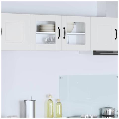 Mobile da cucina con lo scaffale Bianco Lucido 80 x 31 x 40 cm - Foto 2