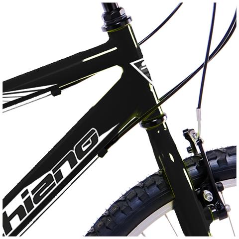 Mtb 24'' - Mountain Bike Da Uomo, Ruote 24'', Cambio 18 Velocità, Telaio Acciaio, Con Accessori - Colore Nero - Foto 4