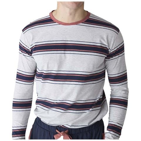 Pigiama Da Uomo In Cotone A Maniche Lunghe Jjb12 - Foto 3