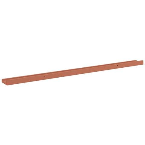 Scaffale da parete 2 pcs Rosso 115 x 9 x 3 cm Legno multistrato - Foto 9