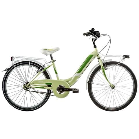 Bici Da Bambina Linea Venere Bimba Misura 24 Senza Cambio 1v Bicicletta Da Ragazza Ven24sc City Bike Completa Di Accessori - 35 Verde Chiaro - Foto 1