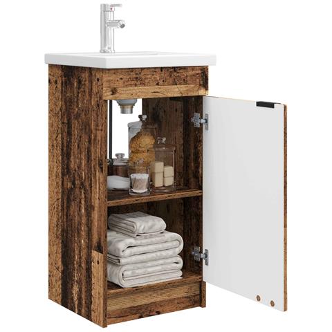 Mobile da bagno con lavabo Legno antico 42 x 40 x 84,5 cm - Foto 2