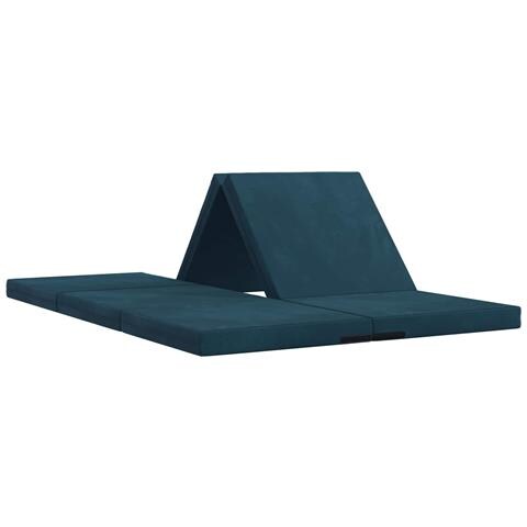 Divano Letto Pieghevole 140 x 67 x 45 cm Blu - Foto 1