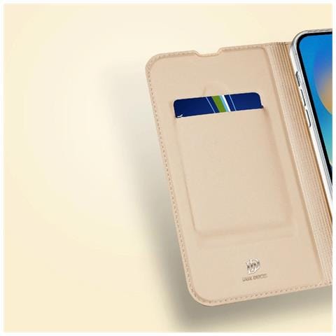 Skin Pro Custodia Con Coperchio Pieghevole Per Iphone 14 Pro Oro - Foto 3