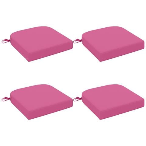 Cuscini per sedile a 4 pezzi SOEST 4 pcs 100% Poliestere Rosa - Foto 1