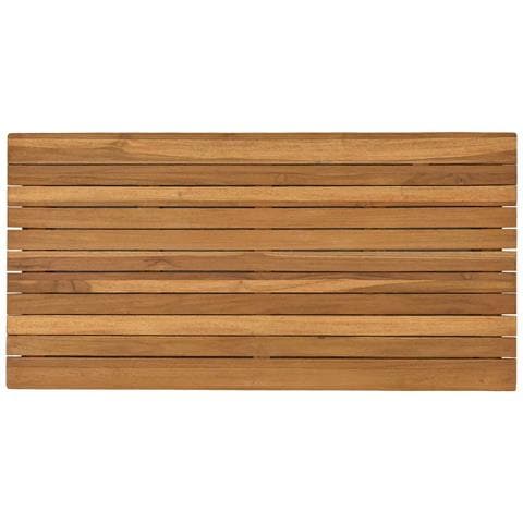 Piano del tavolo 90 x 45 x 3,5 cm Rettangolare Naturale - Foto 1