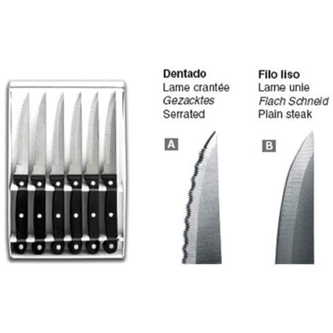 39060 - Set di 6 coltelli da bistecca classici seghettati - Foto 2