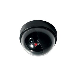 Telecamera Finta A Cupola Con LED E Sensore Movimento – Dummy Antifurto Per Esterni, Luce Rossa Lampeggiante, Facile Da Montare (HDE®)
