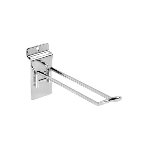Gancio Cromato Doppio Cm 10 Per Scaffali Doghe - Foto 1