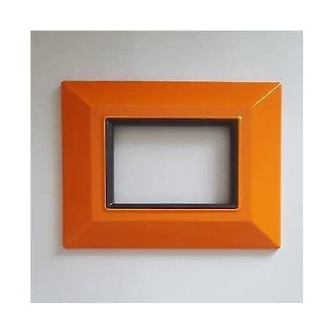 Placca Placchetta Placchette Compatibili Per Serie Axolute Sq Colorate - Arancione 7 - Foto 1